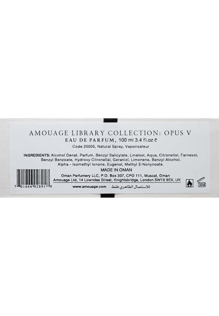 Amouage The Library Collection Opus V For Men, 100 ml, EDP