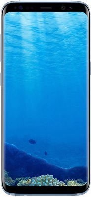 Samsung Galaxy S8  Dual Sim, 64 GB,Blue + Samsung Level U Bluetooth