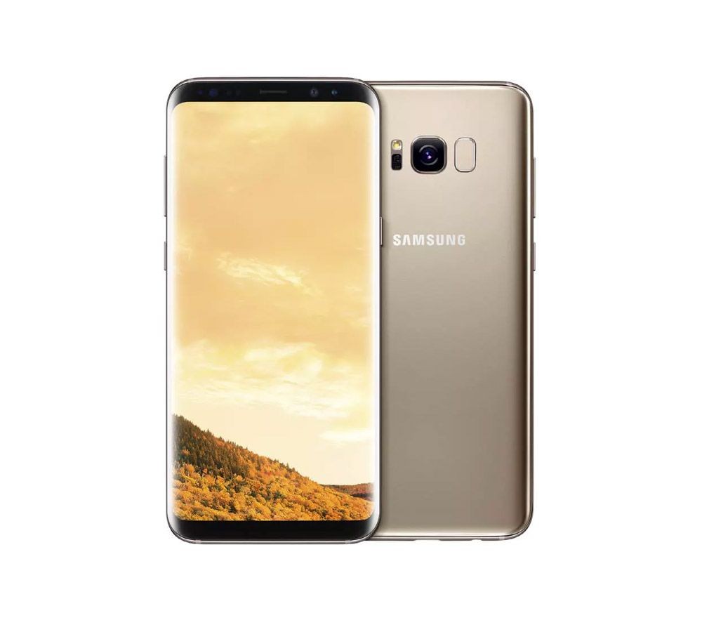 Samsung Galaxy S8 Dual Sim, 64 GB,Gold + Samsung Level U Bluetooth