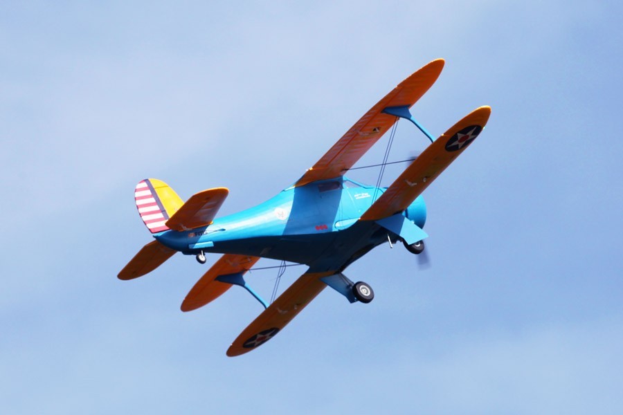  FMS 1100MM STAGGERWING-BLUE PNP طائرة 