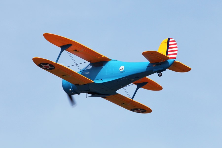  FMS 1100MM STAGGERWING-BLUE PNP طائرة 